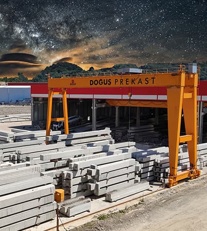 Doğuş Prekast üretim sahası